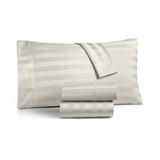Charter Club Damask 1.5" Stripe 550 Thread Count 100% Cotton Pillowcase Pair, Standard, Created for Macy's Bedding