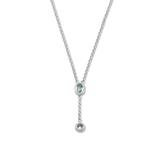 Samuel B. Women's Necklaces Silver - Blue Topaz & Sterling Silver Lariat Necklace