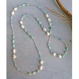 My Gems Rock! Women's Necklaces Light - Gemstone Beaded Station Necklace