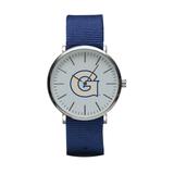 Navy Georgetown Hoyas Stitch Nylon Strap Watch