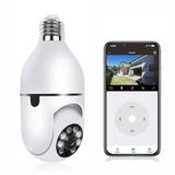 Light Bulb Camera 1080P Wireless Security Camera Wifi 360° Panoramic Smart Home Surveillance Camera IP Cam with Night Vision & Motion Detection & 2-Way Audio for Baby/Elder/Pet/Indoor/Outdoor