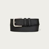 Lucky Brand Triple Needle Stitch Leather Belt - Men's Accessories Belts in Black, Size 38