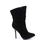 JS by Jessica Simpson Boots: Black Print Shoes - Women's Size 8 - Closed Toe