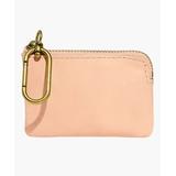 Madewell Women's Key Chains MUTED - Peach Muted Shell Carabiner Leather Coin Purse