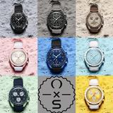 bioceramic planet moon men's watches full function quarz chronograph designer watch mission to mercury 42mm luxury watch limited editio