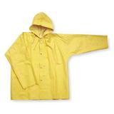 CONDOR 5T211 Rain Jacket with Hood,Yellow,2XL