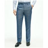 Brooks Brothers Men's Regent Fit Wool Linen Herringbone Suit Pants | Blue | Size 30 30