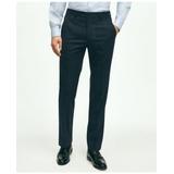 Brooks Brothers Men's Explorer Collection Regent Fit Merino Wool Windowpane Suit Pants | Navy | Size 32 32