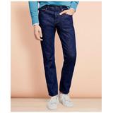 Brooks Brothers Men's 901 Slim Straight Jeans in Indigo Denim | Navy Wash | Size 30 32