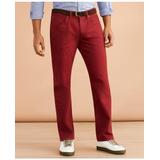 Brooks Brothers Men's Garment-Dyed Five-Pocket Jeans | Burgundy | Size 30 32