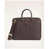Brooks Brothers Men's Leather Briefcase | Brown