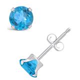Macy's Gemstone Stud Earrings in 10k White Gold