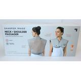 Sharper Image Neck + Shoulder Massager Wrap, Vibrating Massage Heating