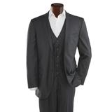 Men's Mazari Modern Fit Vested Suit, Grey 42 Regular