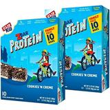 Clif Kid Zbar - Protein Granola Bars - Cookies And Creme Flavor (1.27 Ounce Gluten Free Bars Lunch Box Snacks 10 Count 2-Pack)