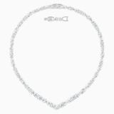 Swarovski Tennis Deluxe Mixed V Necklace White