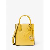 Michael Kors Mercer Extra-Small Pebbled Leather Crossbody Bag Yellow One Size