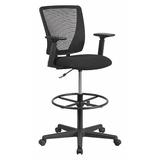 FLASH FURNITURE GO-2100-A-GG Mesh 32 1/2-, Adjustable Padded, Back, Seat,