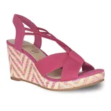 Impo Teshia Women's Stretch Wedge Sandals, Size: 10, Red