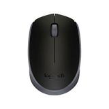 Logitech M170 Mouse - Optical - Wireless - Radio Frequency - Black - USB - Scroll Wheel - 2 Button(s) - Symmetrical