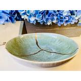 Kintsugi Bowl, Celadon Green Gift For Her, Pottery, Home Decor, Handmade Gift, Minimalist, Bowl