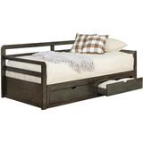Coaster Sorrento 2 Drawer Twin Daybed with Extension Trundle in Grey