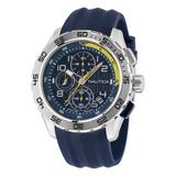 Nautica Men's Nst 101 Recycled Silicone Chronograph Watch Multi, OS