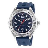 Nautica Men's Clearwater Beach Recycled Silicone 3-Hand Watch Multi, OS