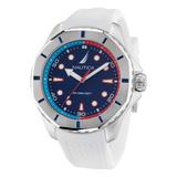 Nautica Men's Koh May Bay Recycled Silicone 3-Hand Watch Multi, OS