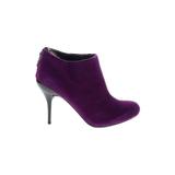 Kenneth Cole REACTION Ankle Boots: Purple Solid Shoes - Women's Size 6 1/2 - Round Toe