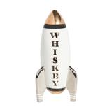 Jonathan Adler Rocket Decanter - Whiskey White with Black/Gold/Silver One Size