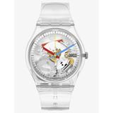 Swatch Mens Clearly Gent Skeleton 34mm Watch SO28K100-S06