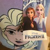 Disney Accessories | Disney Frozen Ii Blanket And Pillow Set Featuring Elsa, Anna And Olaf | Color: Blue/Purple | Size: 40x50