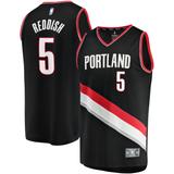 Youth Fanatics Branded Cam Reddish Black Portland Trail Blazers Fast Break Player Jersey - Icon Edition
