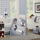 Disney Bedding | Disney Baby Mickey Mouse 'Call Me Mickey' 3-Piece Blue Crib Toddler Bedding Set | Color: Blue/Gray | Size: Crib Or Toddler