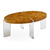 Jonathan Adler Bond 4 Legs Coffee Table Wood in Brown, Size 15.5 H x 42.0 W x 42.0 D in | Wayfair 32867