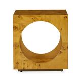 Jonathan Adler Bond Abtract End Table Wood in Brown, Size 18.0 H x 18.0 W x 18.0 D in | Wayfair 32875
