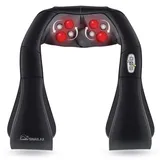 Snailax Shiatsu Neck Massager With Heat, Back Massager, Neck & Shoulder Massager With 3D Roller - 632, Black, Standard