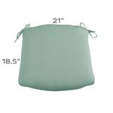 Replacement Chair Cushion - 21x18.5 Canopy Stripe Black/Sand Sunbrella - Ballard Designs