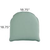 Replacement Chair Cushion - 18.75x18.75 Canopy Stripe Black/Sand Sunbrella - Ballard Designs