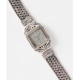 Robert Manse Designs Women's Watches Grey - Gray Mother-of-Pearl & Black Natural Spinel Woven Chain Watch