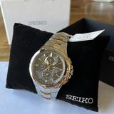 Seiko Coutura Solar Perpetual Chronograph Two-tone Men's Watch Ssc376