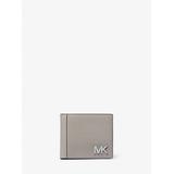 Michael Kors Hudson Leather Billfold Wallet Grey One Size