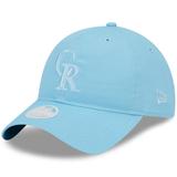 Women's New Era Light Blue Colorado Rockies Doscientos Core Classic 9TWENTY Adjustable Hat