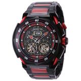 Invicta S1 Rally Double Open Heart Automatic Men's Watch - 50.5mm Red Black (43804)
