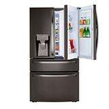 23 cu. ft. Smart Counter-Depth French Door Refrigerator with Door-in-Door® and Craft Ice™ Maker - Black Stainless Steel