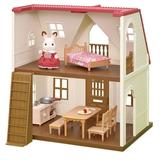Calico Critters Red Roof Cozy Cottage Dollhouse Playset with Figure Furniture and Accessories