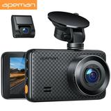 [2021 Upgraded]APEMAN 2K &1080P Dual Dash Cam 2688x1520P max Front and Rear Camera for Cars with 3 Inch IPS Screen Support 128GB Driving Recorder with IR Sensor Night Vision Motion Detection