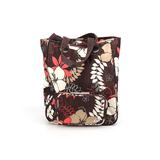 Roxy Tote Bag: Brown Floral Bags