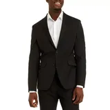 Kenneth Cole Reaction Men's Tonal Solid Suit Separate Jacket, Black, 40